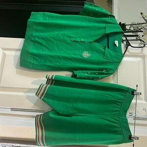 Ivybox AKA Pink and Green Ribbed Active Set